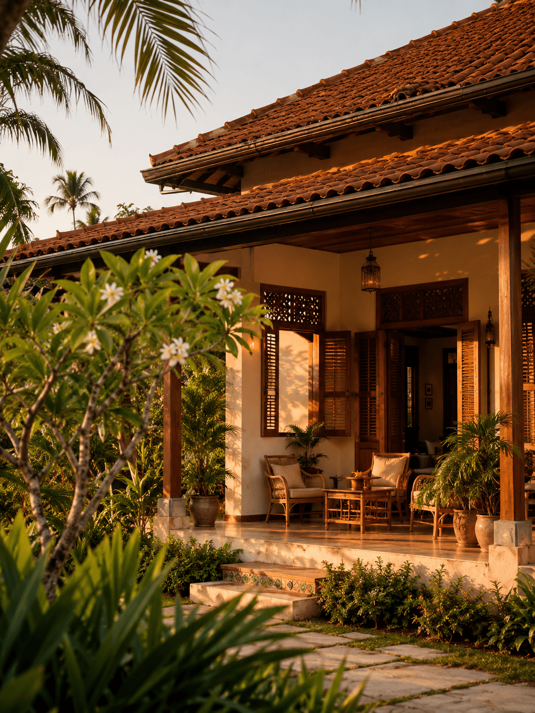 A Malaysian homestay at golden hour